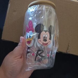 Disney Mickey and Friends Glass Jar